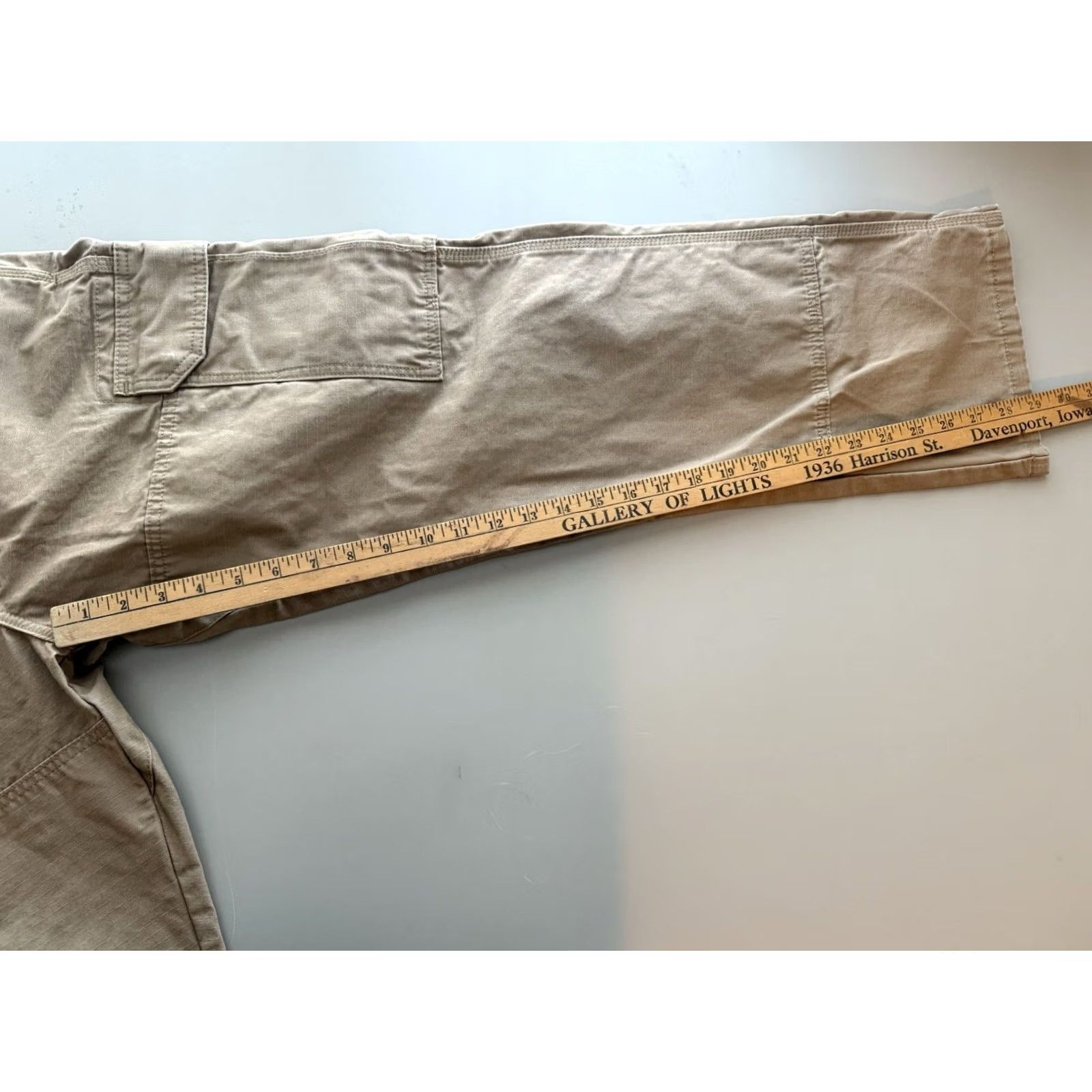 Wrangler Wrangler Workwear Khaki Cargo Carpenter Pants Mens 32x30 Brown Heavy Duty Size US 32 / EU 48 - 8 Thumbnail
