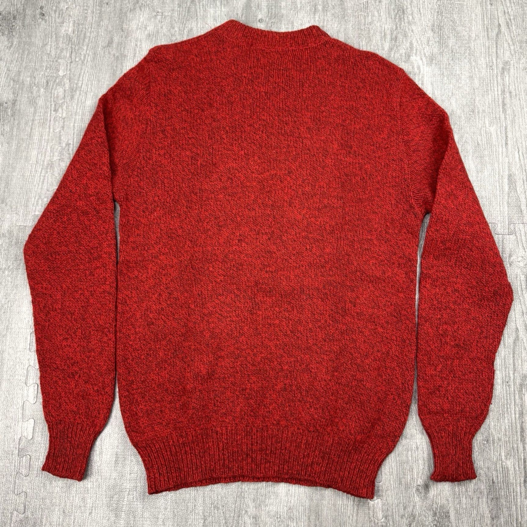 Vintage VTG LL BEAN Mens Sweater Pullover Crewneck Wool Nylon Red Heathered Big & Tall LT Long Sleeve Size LT Mens USA 70s 80s Size US L / EU 52-54 / 3 - 4 Thumbnail
