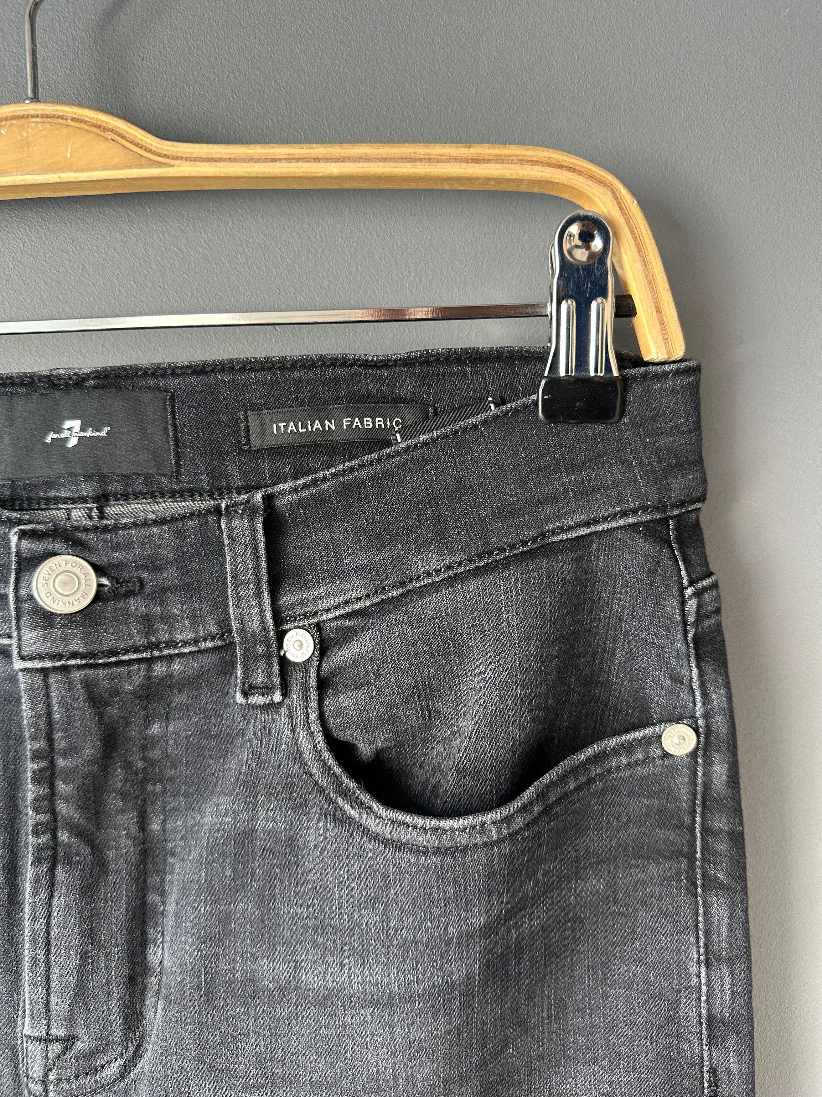 7 For All Mankind 7 For All Mankind Relaxed Skinny Blacky Jeans Trousers Size 27" / US 4 / IT 40 - 4 Thumbnail
