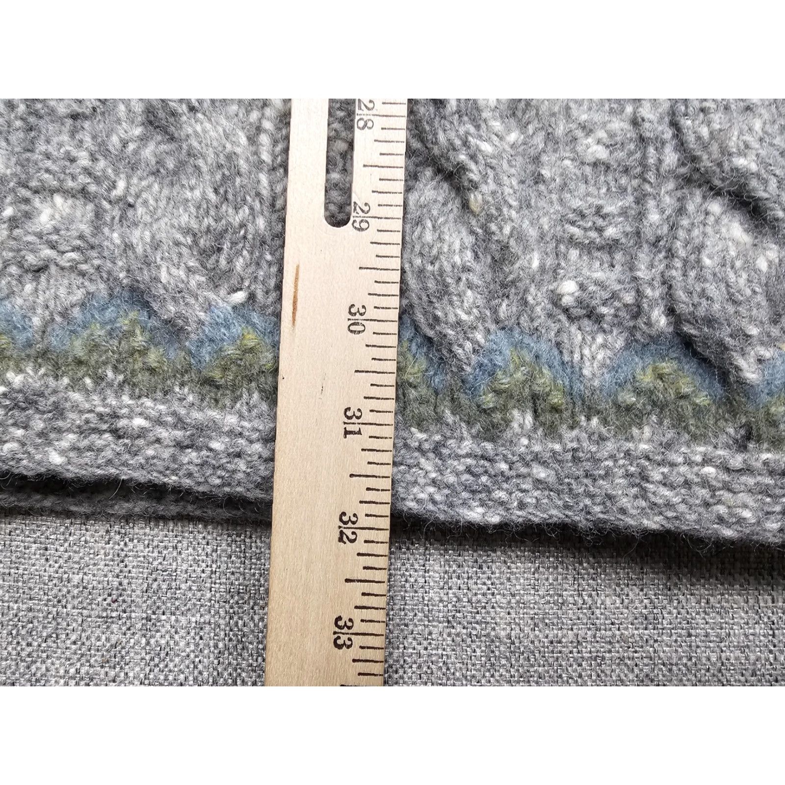 Ralph Lauren Lauren Ralph Lauren Sweater Womens Small Gray Fair Isle Tunic Cable Knit Alpaca Shirt Size S / US 4 / IT 40 - 6 Thumbnail