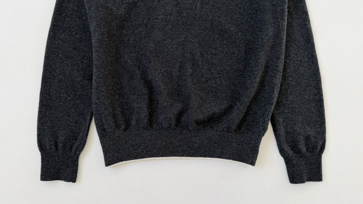 Comme des Garcons A/W 04 Gray Wool V Neck Sweater Size US L / EU 52-54 / 3 - 7 Thumbnail