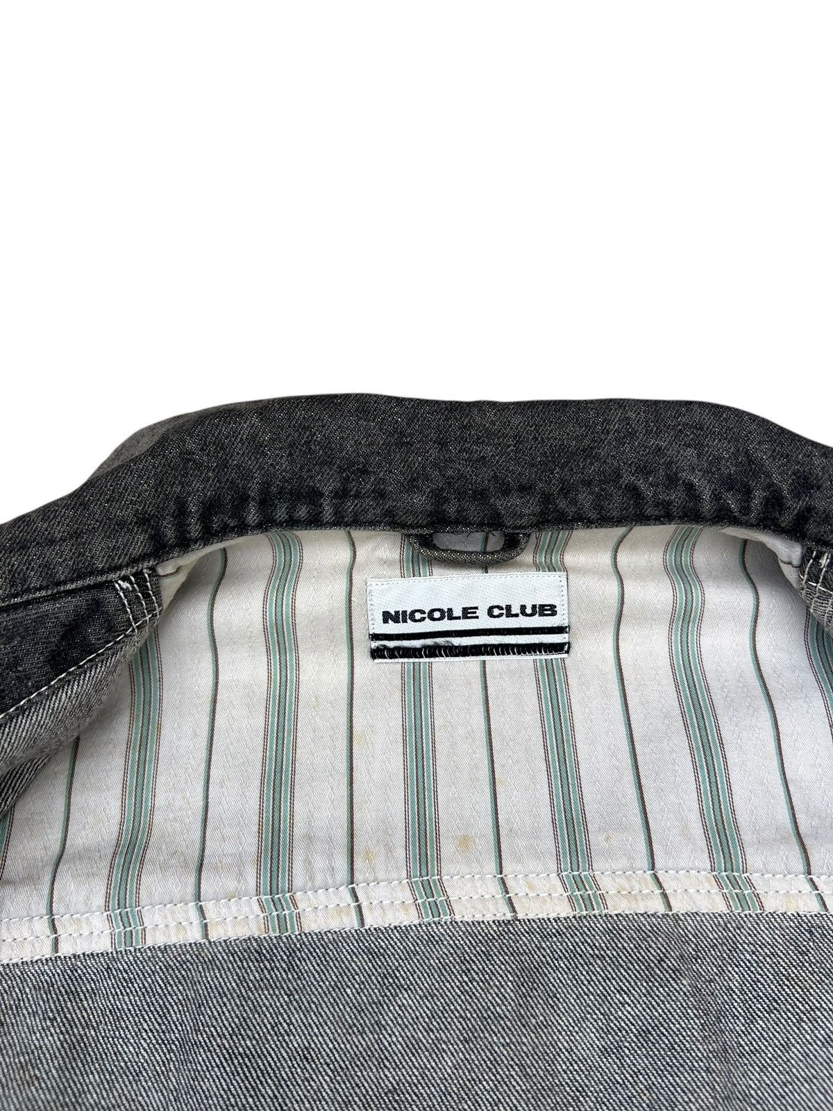 Nicole Club Archive 90s Nicole Club Japan Denim Trucker Jacket Size US M / EU 48-50 / 2 - 11 Thumbnail