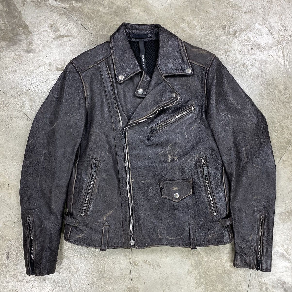 Replay One Off ll Leather Biker Jacket Size US L / EU 52-54 / 3 - 1 Thumbnail