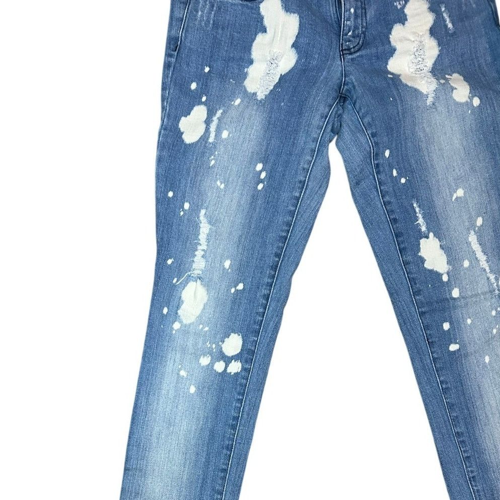Michael Kors Michael Kors Bleach Splatter Distressed Skinny Jeans Size 26" / US 2 / IT 38 - 10 Thumbnail