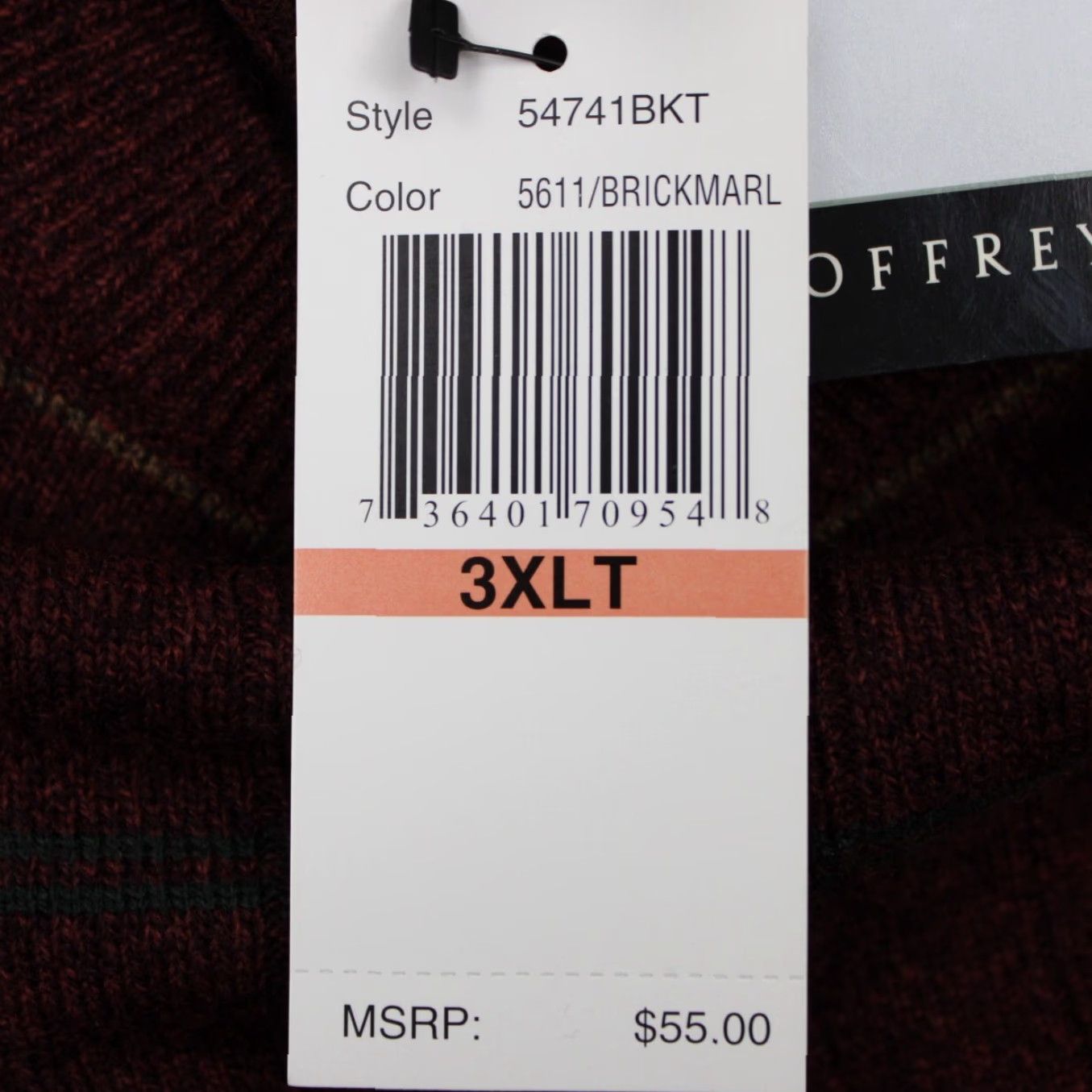 Geoffrey Beene Geoffrey Beene Sweater Mens 3XLT XXXL-Tall Red Acrylic L/S Pullover Knit Geometric Pattern Vintage: No Men’s 3XLT Big & Tall Size US XXL / EU 58 / 5 - 7 Thumbnail