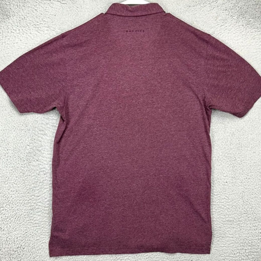 Vintage Dunning Golf Polo Shirt Adult XL Burgundy Solid Short Sleeve Mens Polo Athletic Golfing Rugby Shirt Size US XL / EU 56 / 4 - 3 Thumbnail