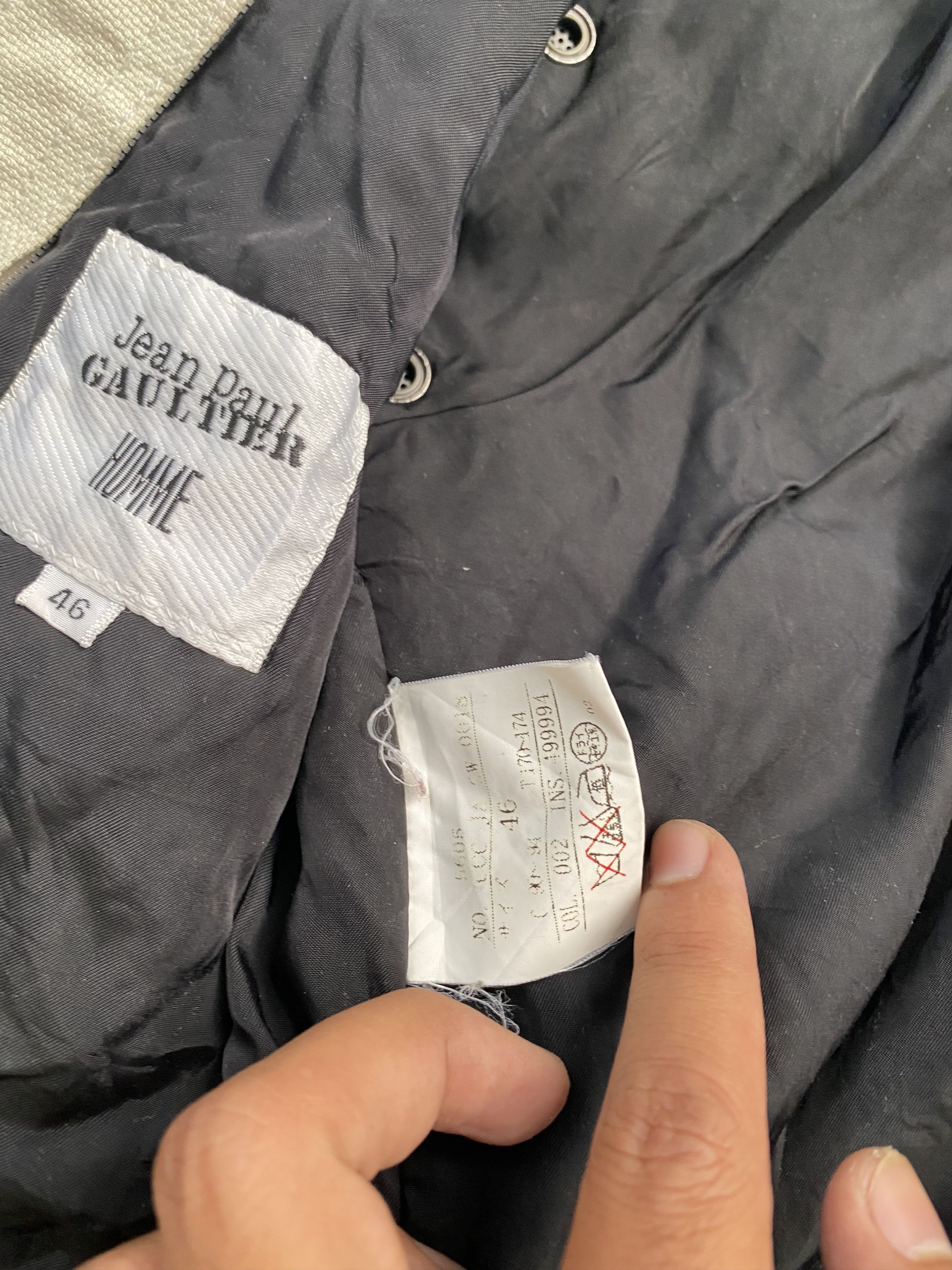 Jean Paul Gaultier Vintage Jean Paul Gaultier Fur Canvas Jacket Size US M / EU 48-50 / 2 - 7 Thumbnail