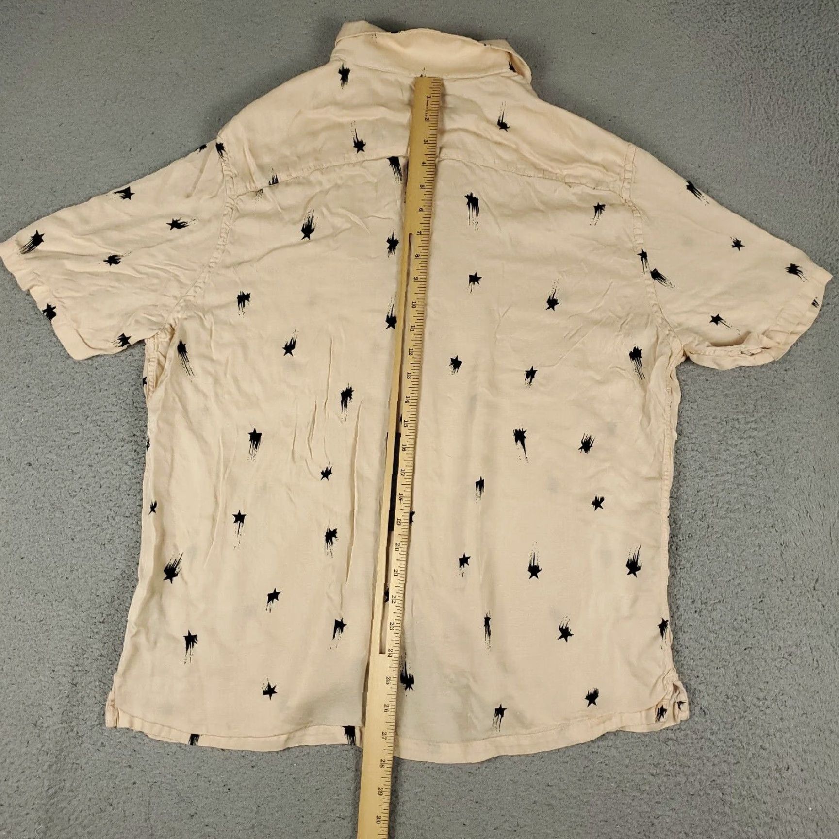 Allsaints VINTAGE AllSaints Men's Shirt Large Beige Short Sleeve Button-Up Collared Casual Summer Size US L / EU 52-54 / 3 - 4 Thumbnail