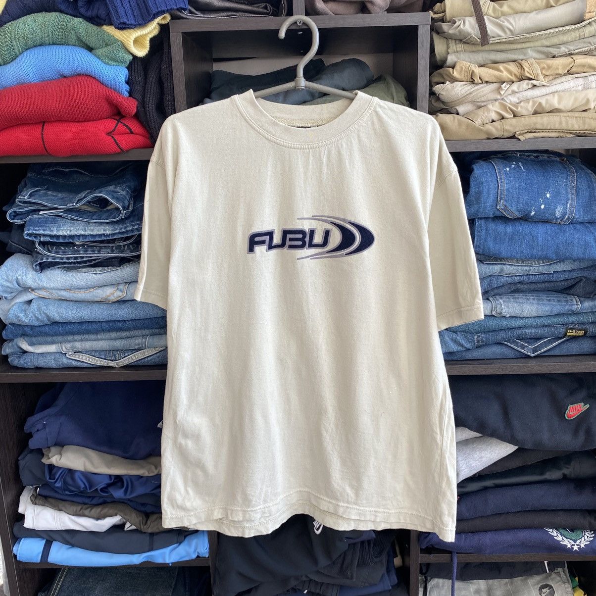 Fubu Vintage 90’s Fubu Big Logo Opium y2k streetwear tee Size US M / EU 48-50 / 2 - 1 Thumbnail