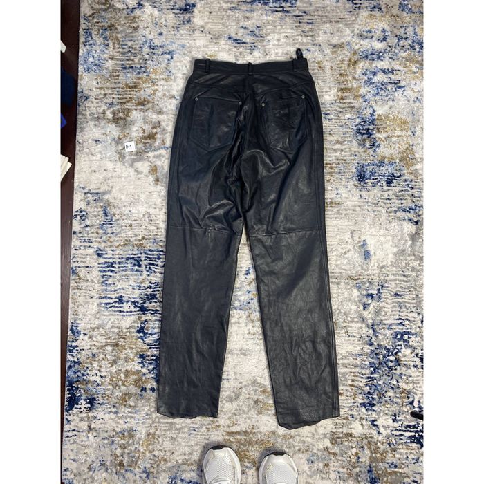 Vintage 🖤LEATHER BLACK OPIUM PANTS | Grailed