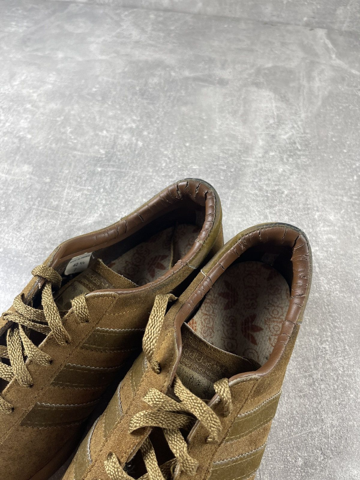 Adidas Adidas Tobacco Vintage Made in France Suede Trainers Brown Size US 7.5 / EU 40-41 - 8 Thumbnail