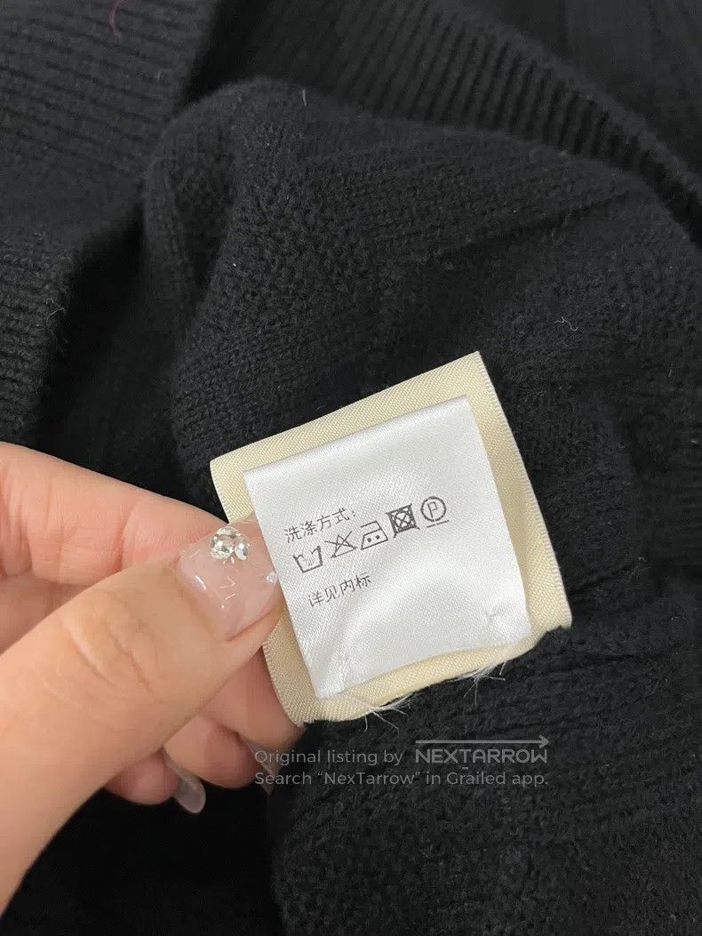Hermes Hermes Black Textured Knit Top Size XS / US 0-2 / IT 36-38 - 6 Thumbnail