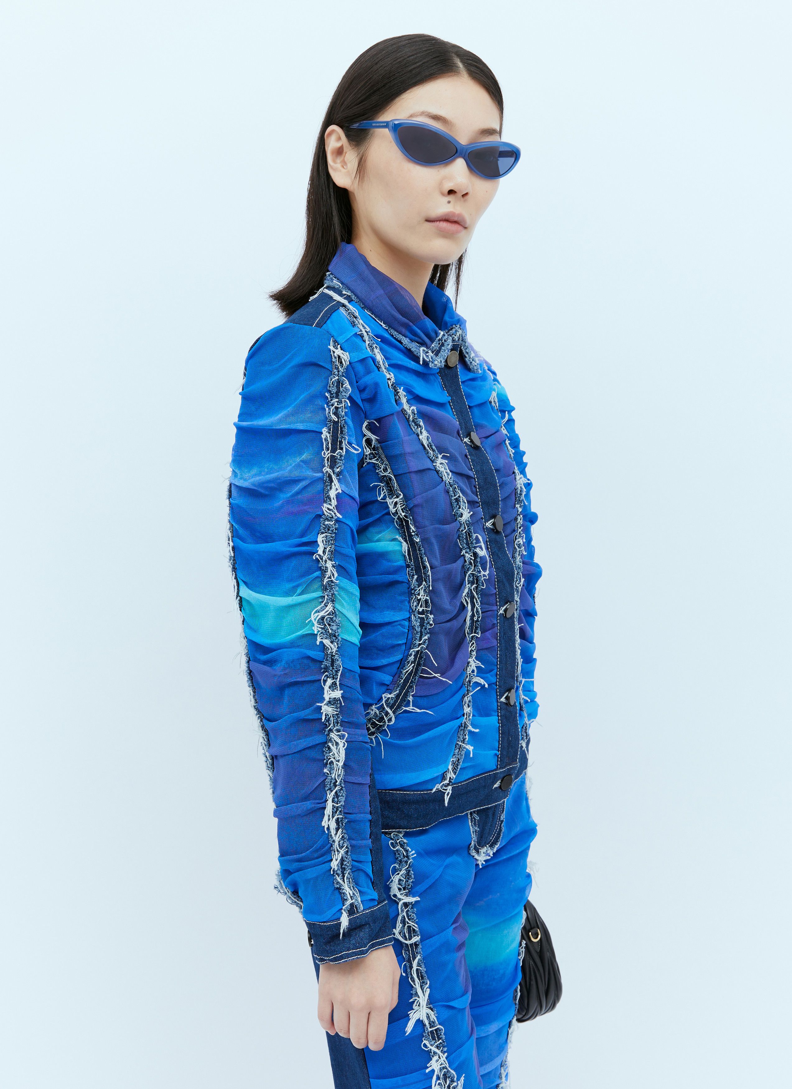 Paula Canovas del Vas Mesh Construction Denim Jacket Size M / US 6-8 / IT 42-44 - 1 Thumbnail