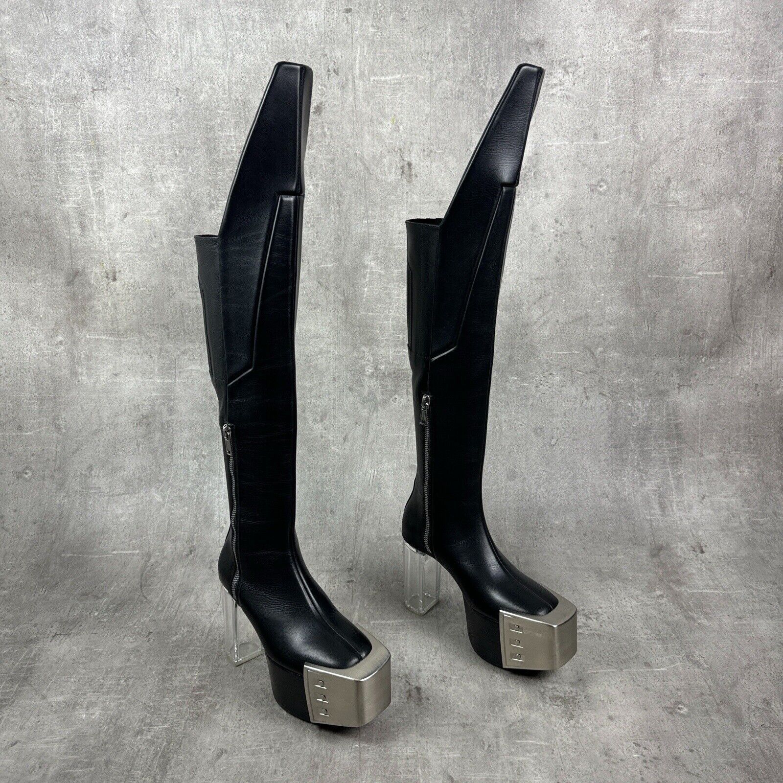 Rick Owens RICK OWENS SS21 Shield Waders Kiss Heels Knee