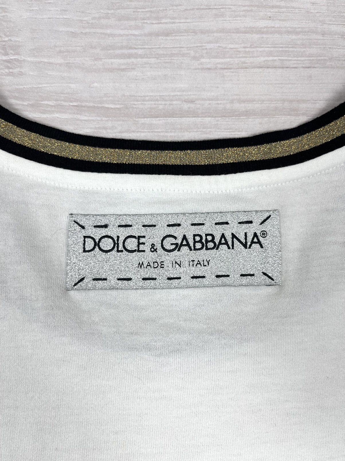 Dolce & Gabbana Dolce&Gabbana White Cotton Big Logo Womens T Shirt Size XS / US 0-2 / IT 36-38 - 13 Thumbnail