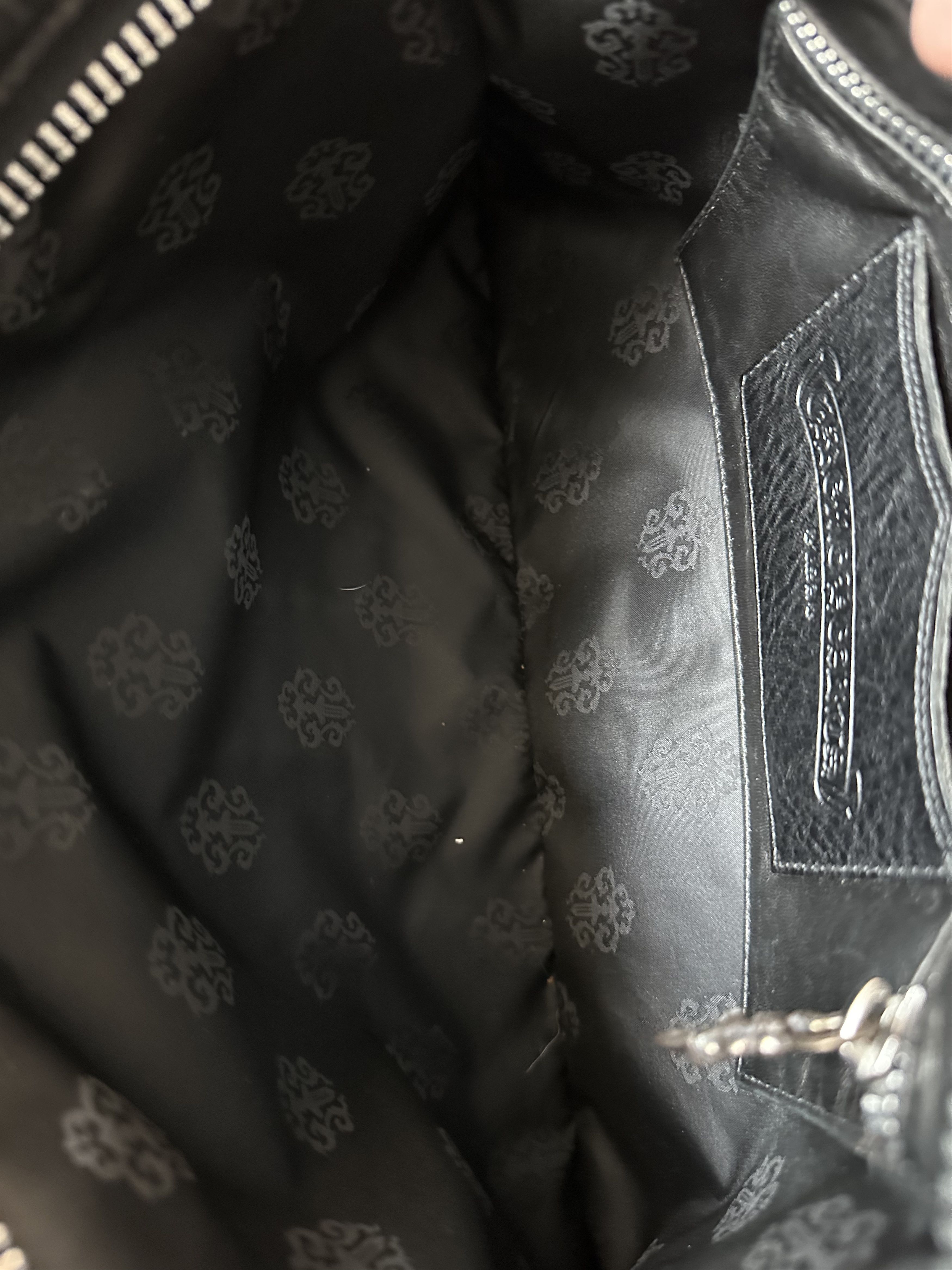 Chrome Hearts Chrome Hearts Black Fleur Leather Pouch Size ONE SIZE - 5 Thumbnail