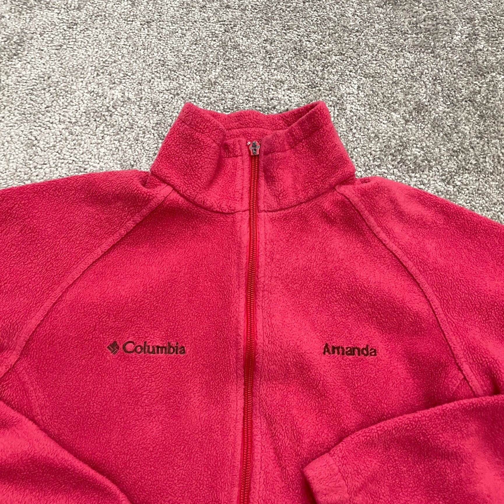 Pinko Columbia Benton Springs Fleece Jacket Womens Small Pink Full Zip Outdoor Hiking Size S / US 4 / IT 40 - 3 Thumbnail
