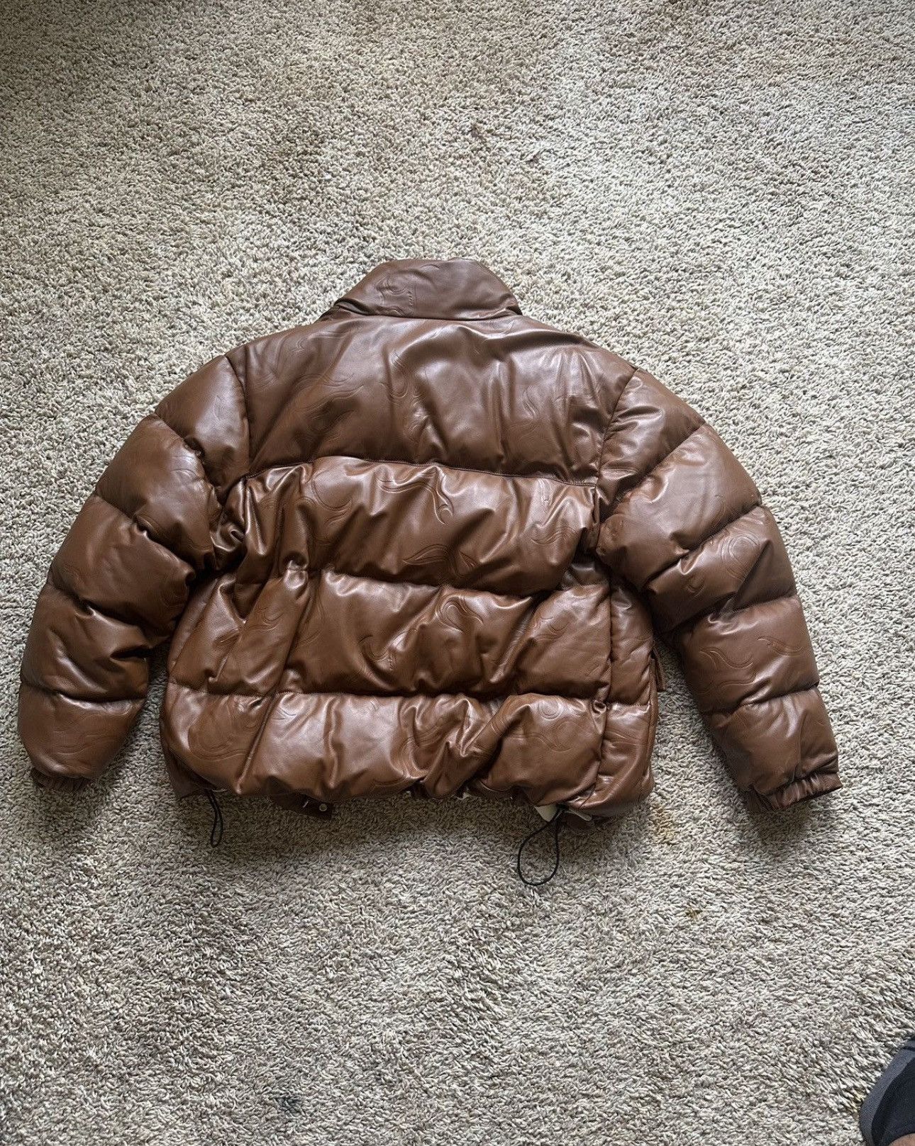 Golf Wang LEATHER FLAME PUFFY JACKET Size US L / EU 52-54 / 3 - 6 Thumbnail