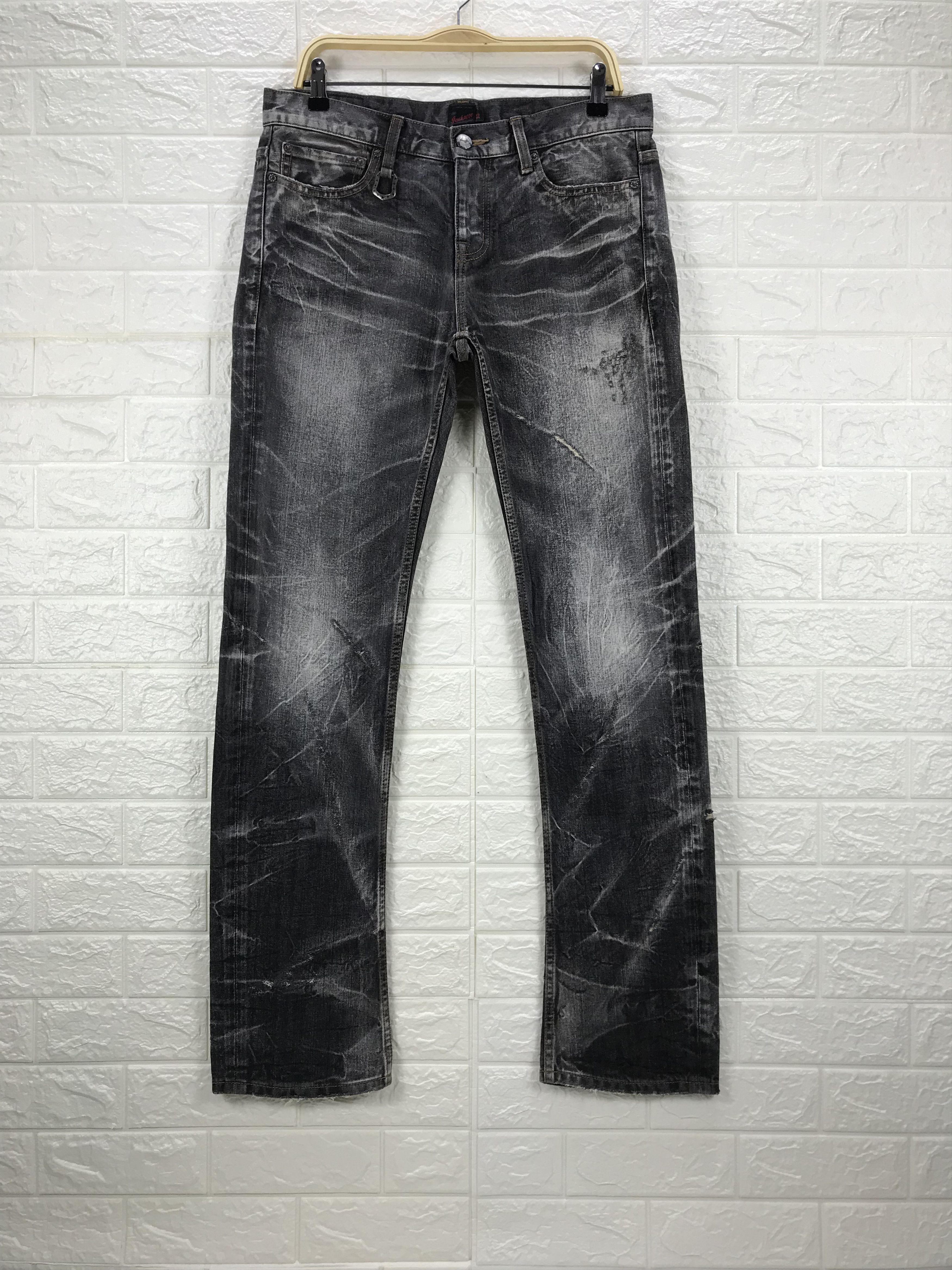 image of Avant Garde x Jack Rose Vintage Jack Rose Washed Faded Black Jeans, Men's (Size 33)