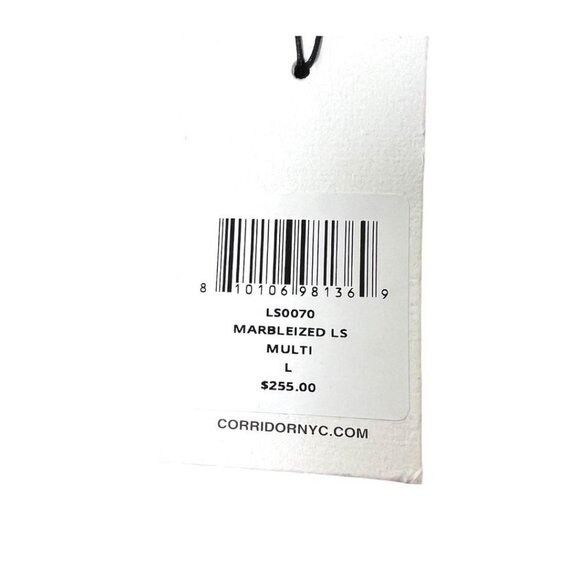 Corridor Corridor Mens Multi Marbleized Long Sleeve Collared Button U Size US L / EU 52-54 / 3 - 7 Thumbnail