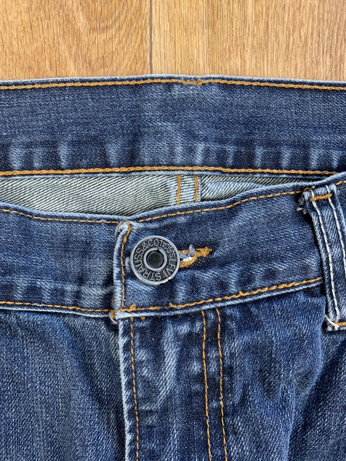 Japanese Brand × Levi's Levi’s V23 Asian Denim Blue Distressed Jeans FCL16B Size US 36 / EU 52 - 14 Thumbnail