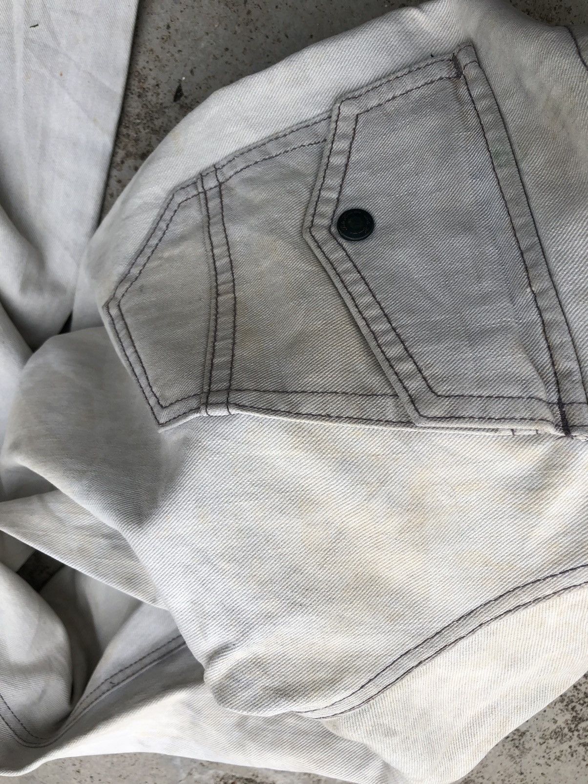 Tete Homme FLARED DIRTY YELLOWISH JEANS BY TETE HOMME Size US 34 / EU 50 - 15 Thumbnail