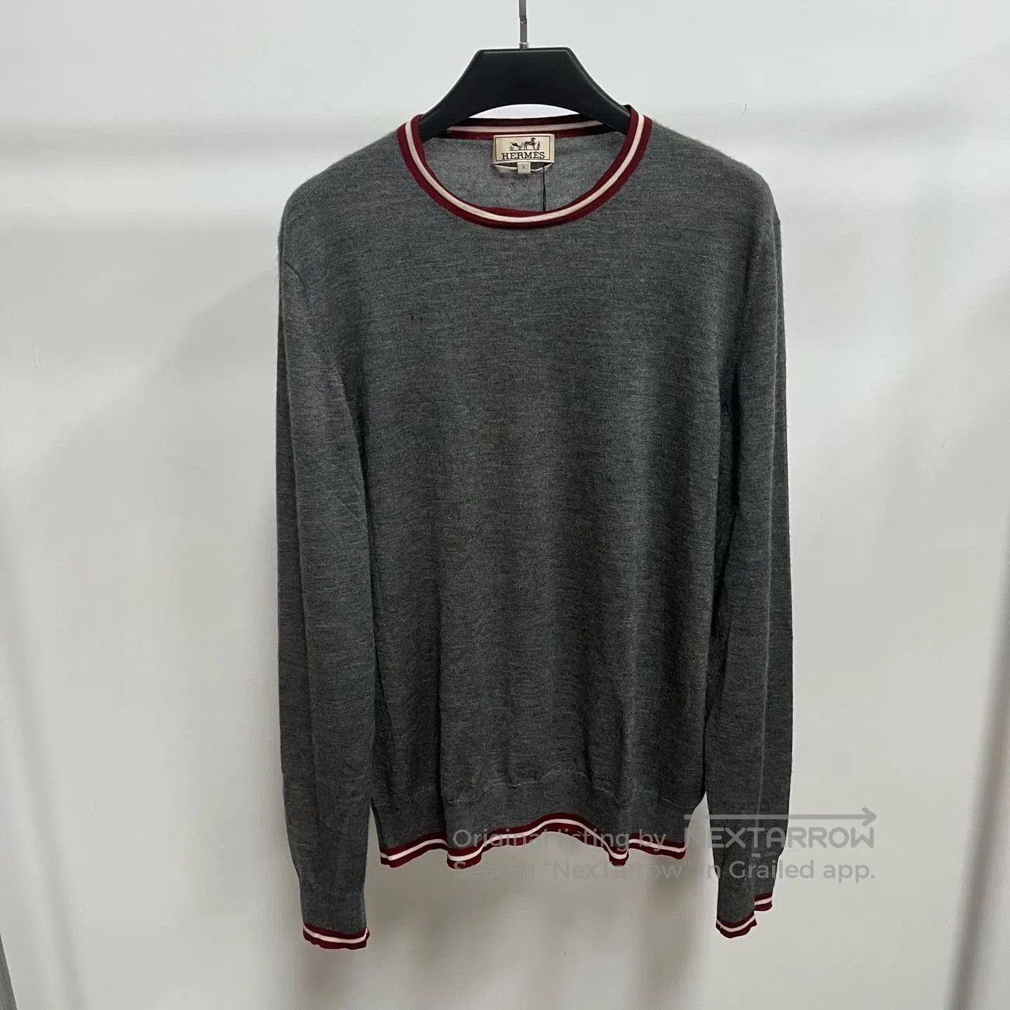 Hermes Hermes Gray Cashmere Sweater. Size US L / EU 52-54 / 3 - 1 Thumbnail