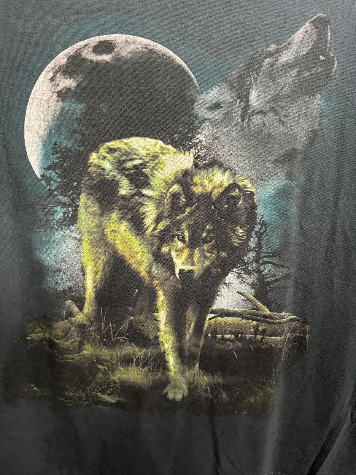 Other Faded T-shirt Howling Wolf Full Moon Tee Howl Size US S / EU 44-46 / 1 - 3 Thumbnail