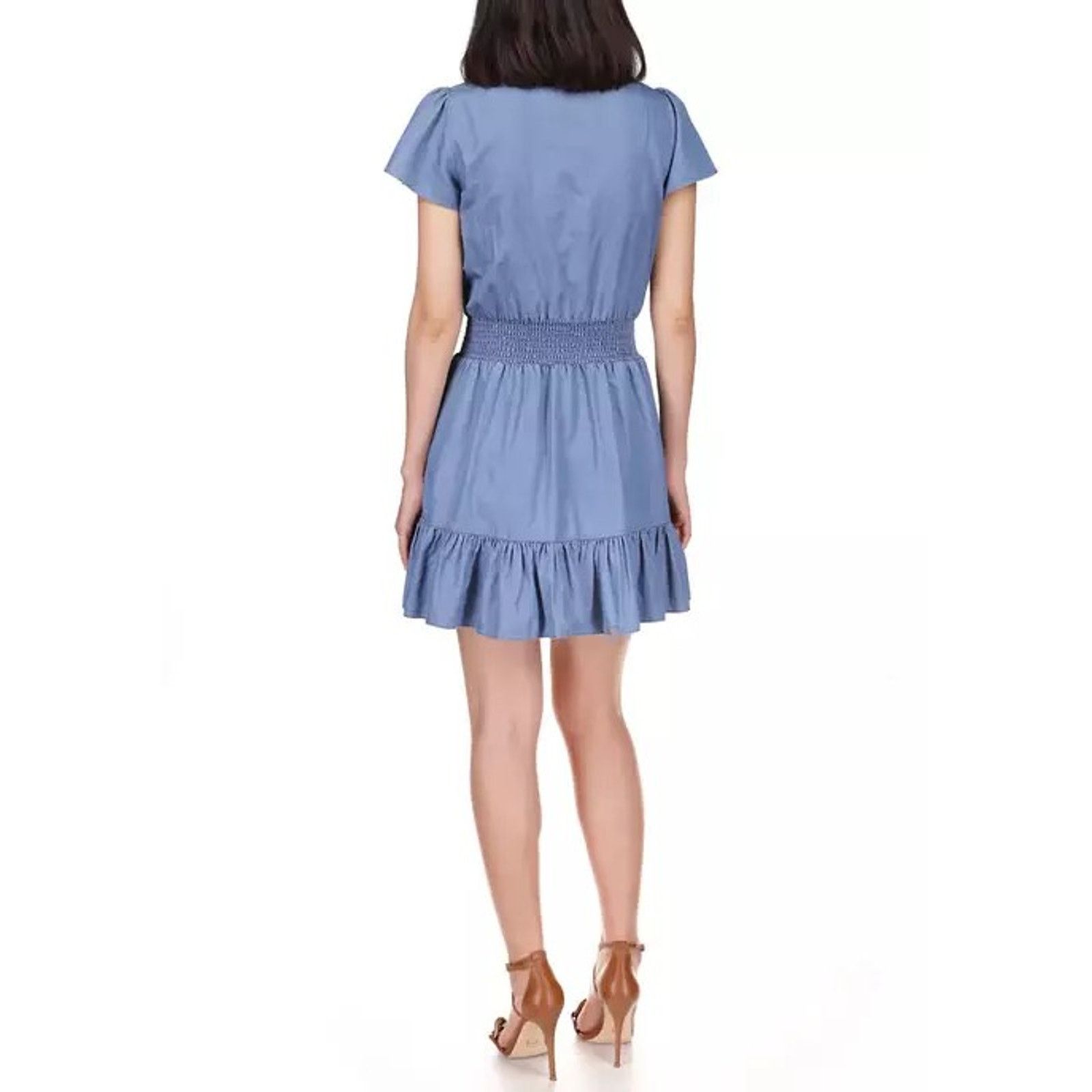 Michael Kors Michael Kors Women Blue Fit & Flare Mini Dress Size XS Size XS / US 0-2 / IT 36-38 - 2 Thumbnail