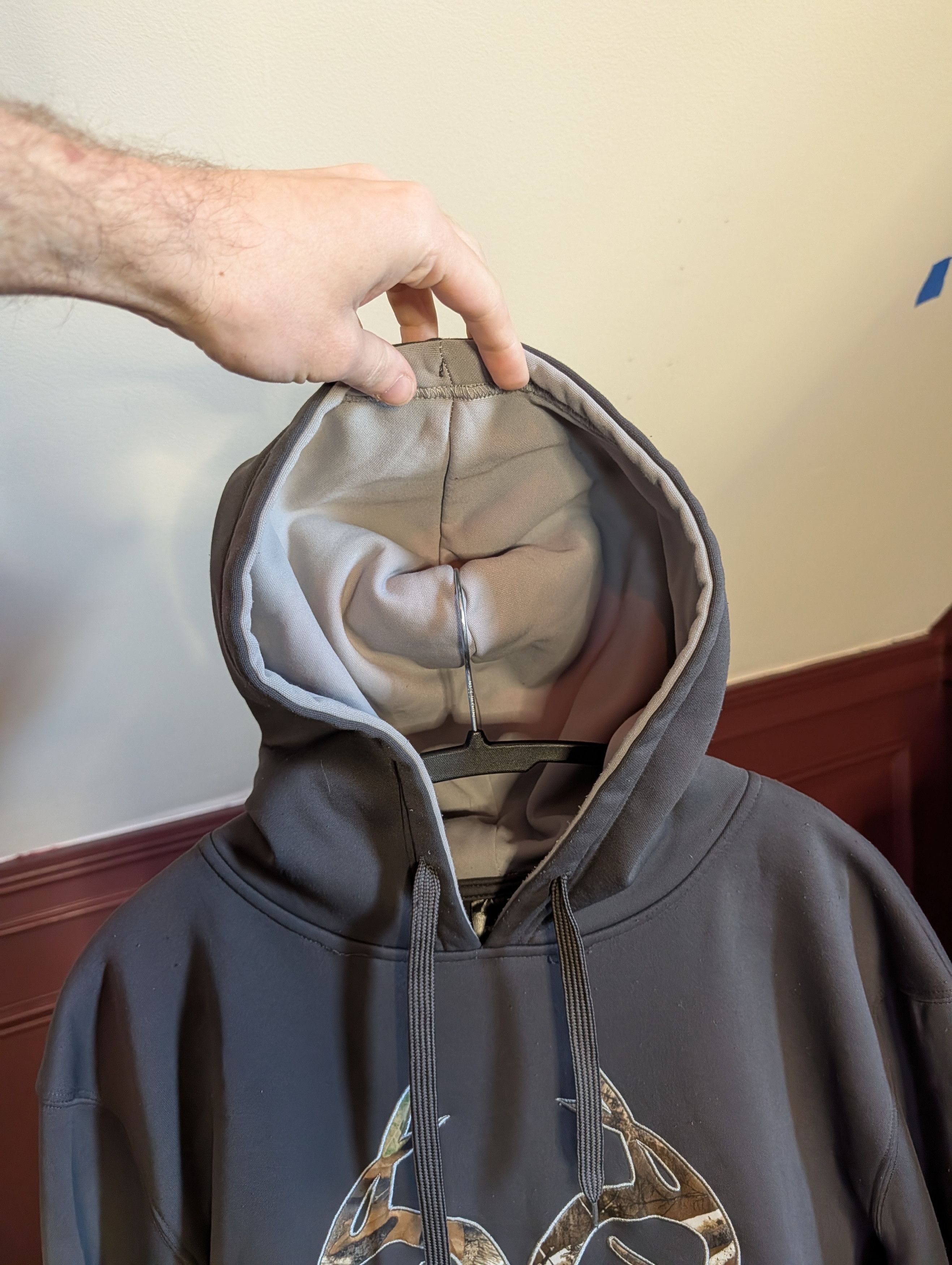 Realtree Embroidered camo logo gray pullover fleece hoodie Size US L / EU 52-54 / 3 - 3 Thumbnail