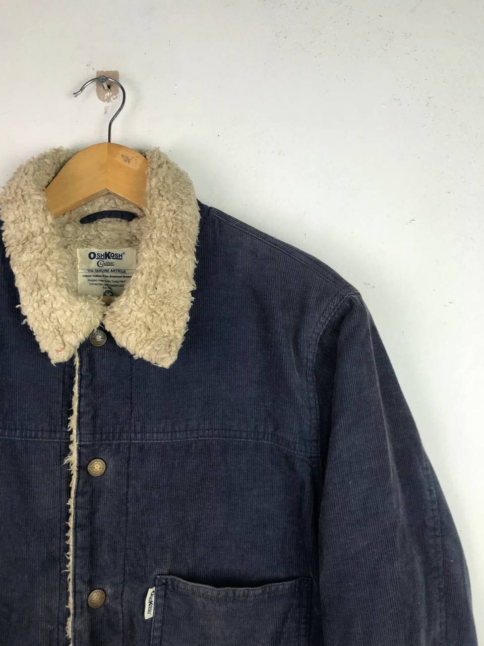 Oshkosh Vintage Sunfaded Oshkosh Worker Corduroy Mohair Jacket Size US L / EU 52-54 / 3 - 7 Thumbnail