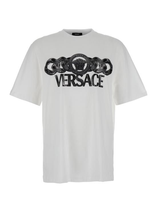 Versace VERSACE Men Tops 10133021A134052W580 White Size US XL / EU 56 / 4 - 1 Thumbnail