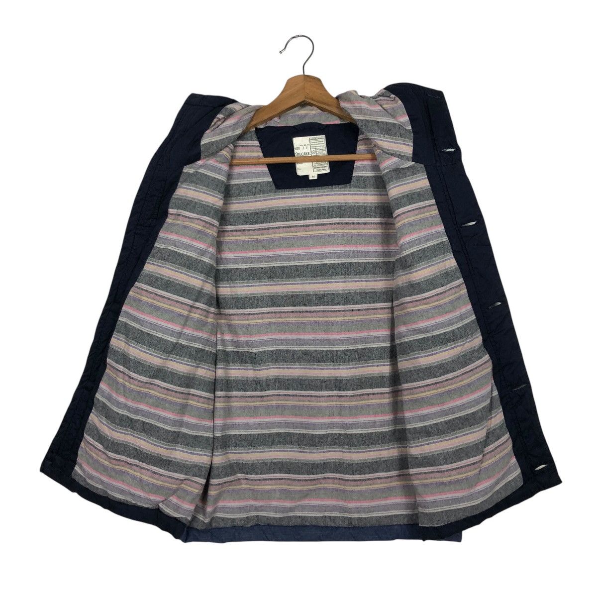 Japanese Brand × Vintage 📌Vintage Vest Jacket Oilcake Blanket Stripe Issey Miyake Size US M / EU 48-50 / 2 - 15 Thumbnail