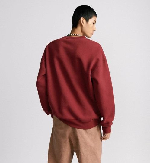 Dior o1w1db11025 513J670 Cotton Fleece Sweatshirt in Red Size US L / EU 52-54 / 3 - 5 Thumbnail