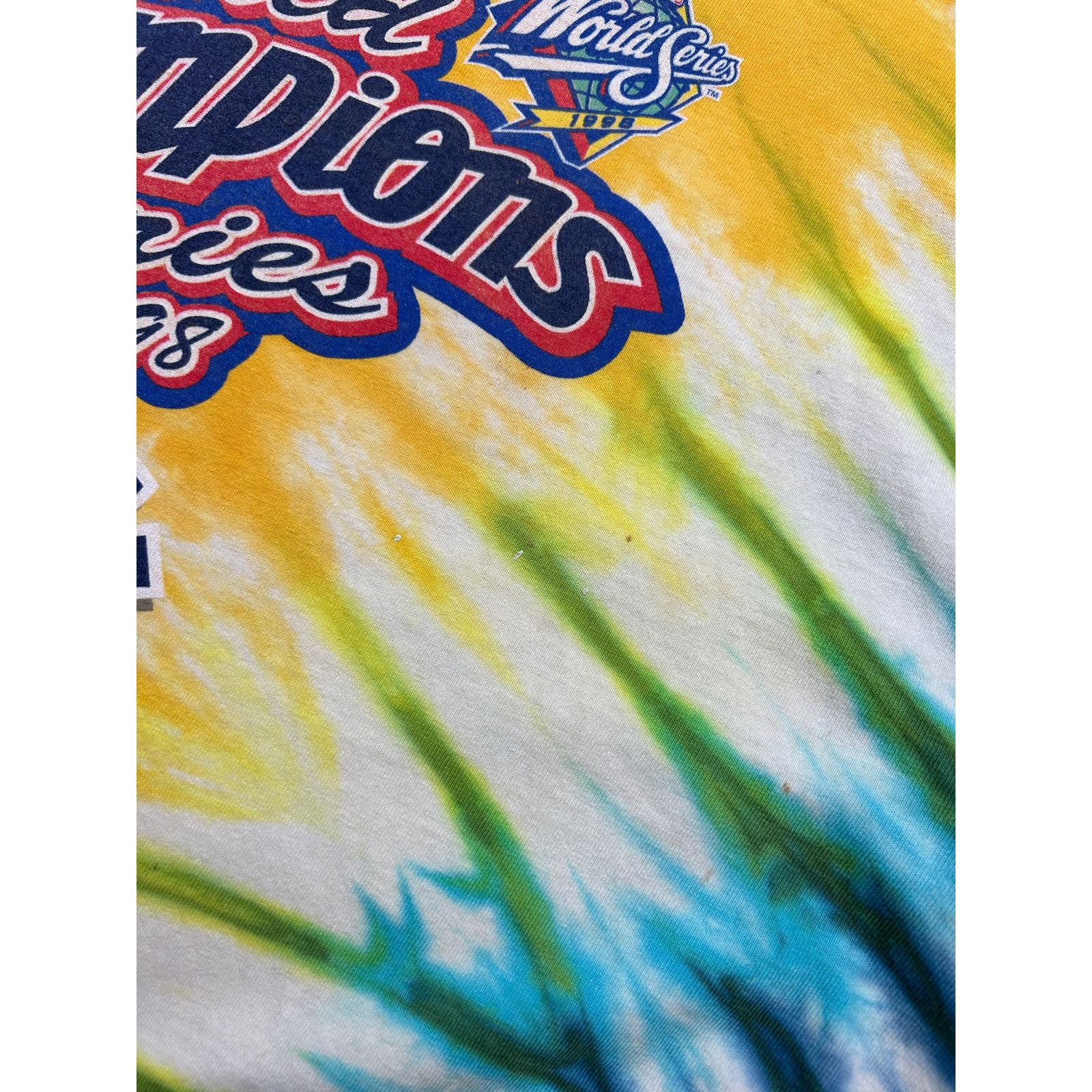 Vintage Vintage 1998 New York Yankees World MLB Tie Dye T Shirt XL Size US XL / EU 56 / 4 - 5 Thumbnail
