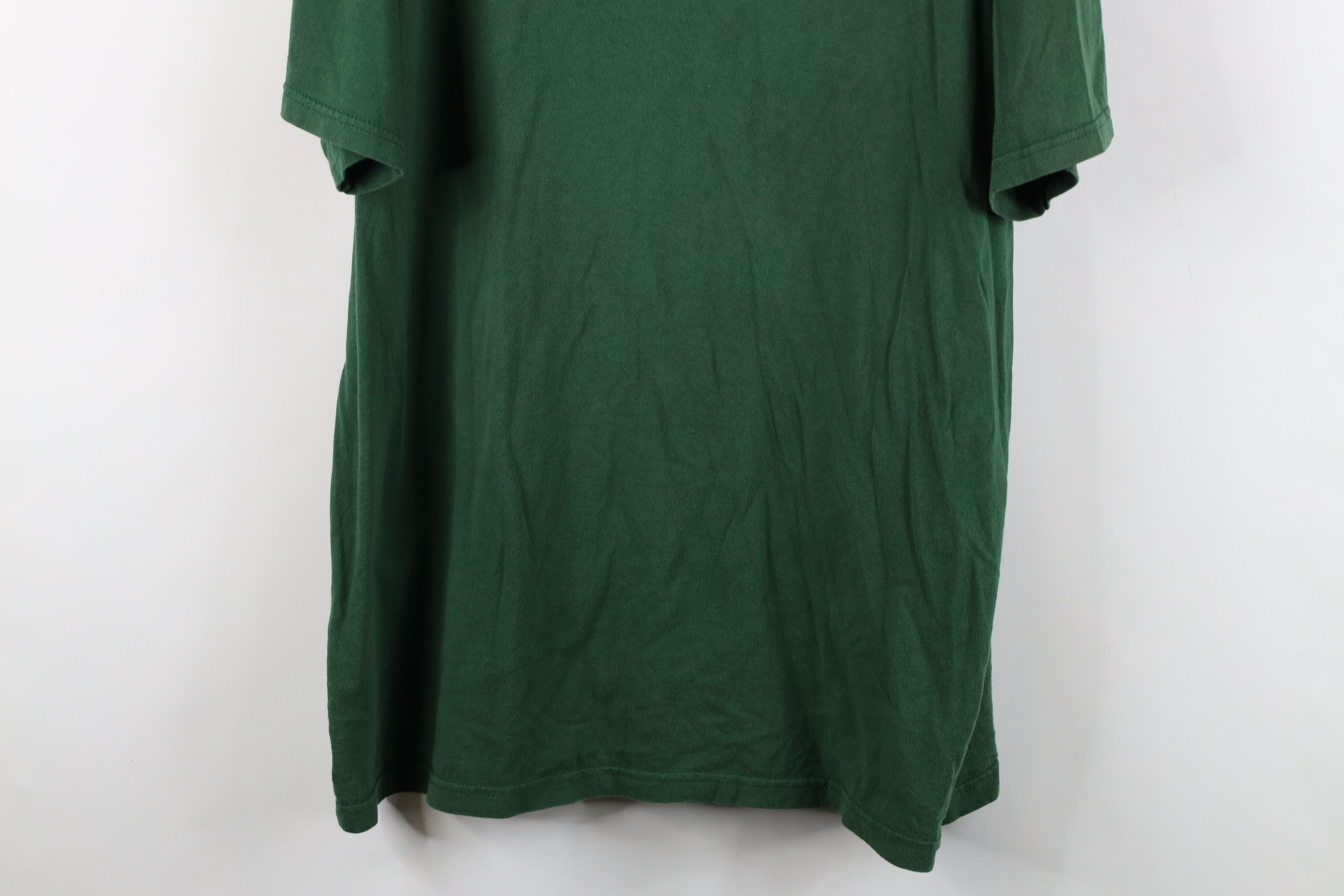 Vintage Vintage 90s Streetwear Cotton Short Sleeve T-Shirt Green Size US XXL / EU 58 / 5 - 3 Thumbnail