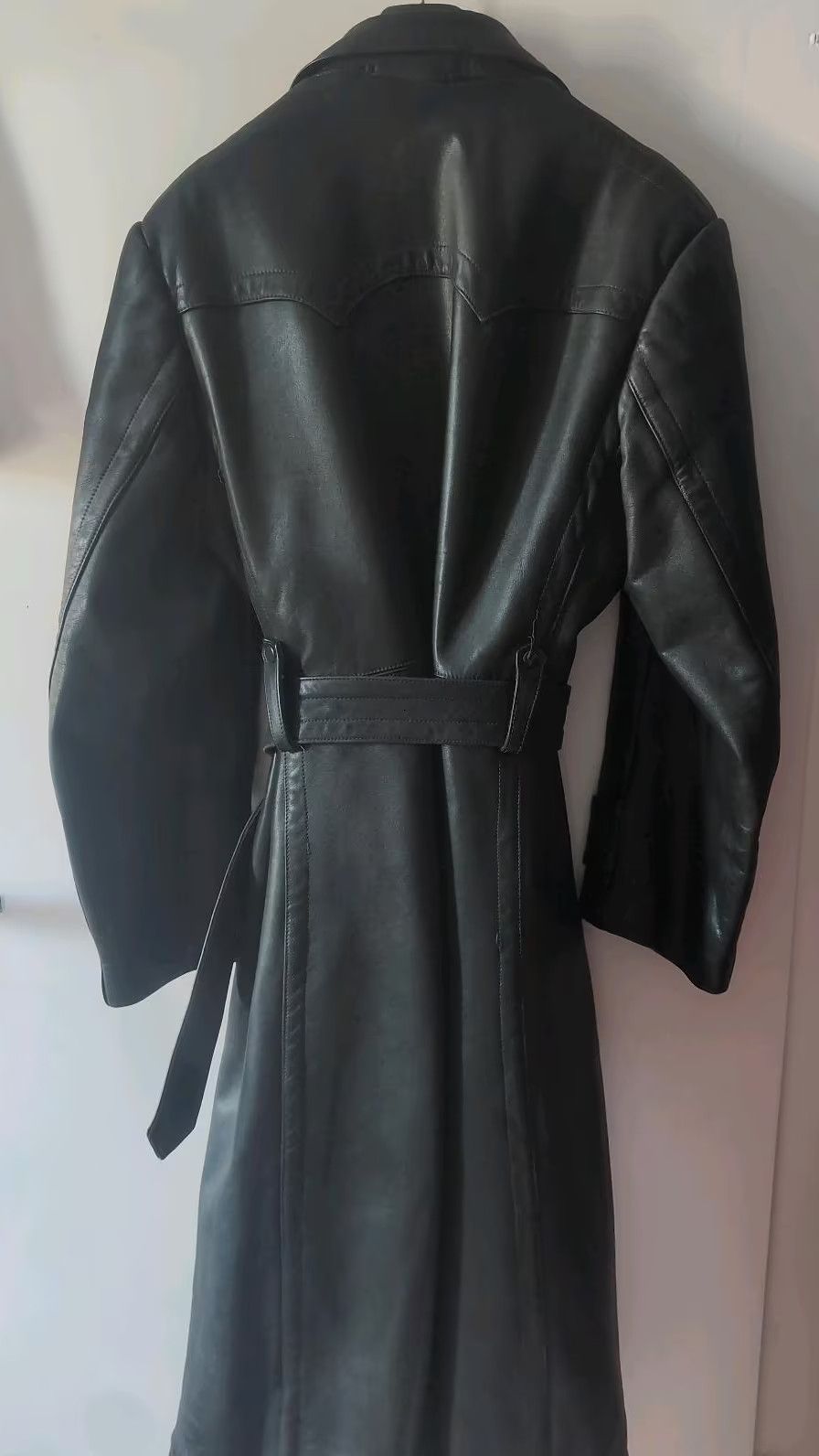 Other 1940s WWII-Era German Leather Overcoat – Rare Collectible Size US L / EU 52-54 / 3 - 3 Thumbnail