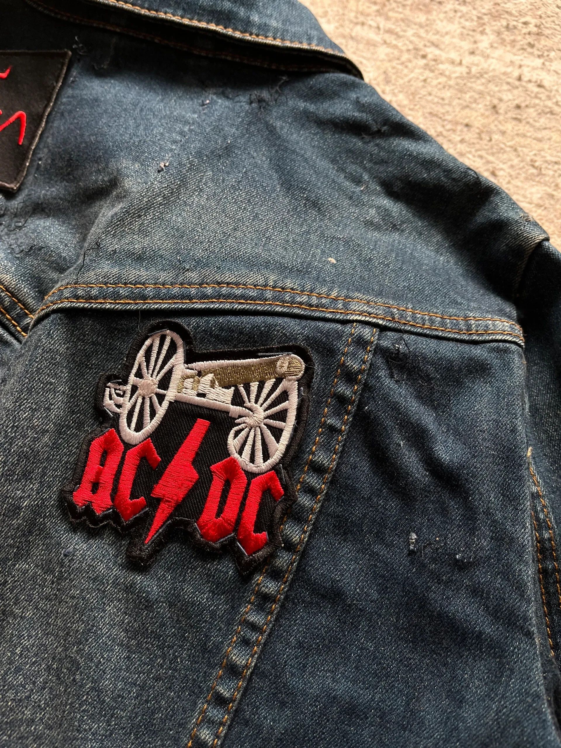 Other HIS Denim Jacket Rock Band Patch Work Sz M Rare Size US M / EU 48-50 / 2 - 16 Thumbnail