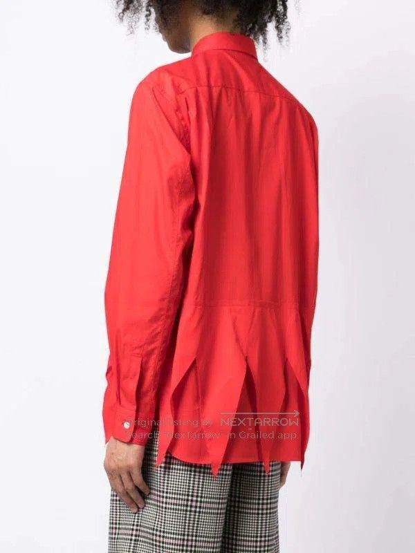 Other Comme Des Garcons Main Line Red Sawtooth Hem Deconstructed Size S / US 4 / IT 40 - 6 Thumbnail
