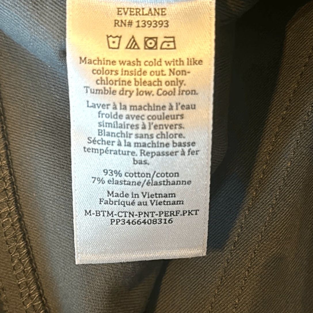 Everlane Everlane Uniform Slim Fit Mens Blue Stretch Pants W29 x L30 Size US 29 - 6 Thumbnail