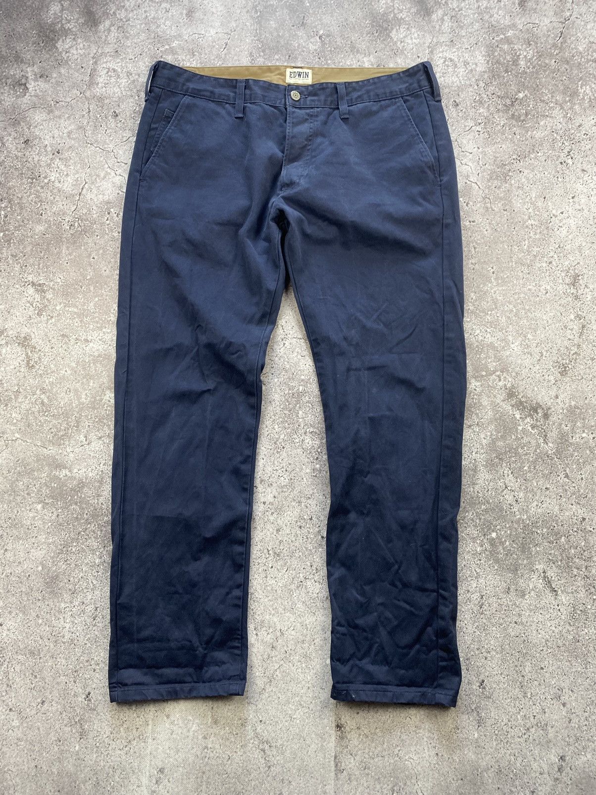 Edwin × Japanese Brand Vintage Edwin baggy Chino Japan Pants Size 33/34 Size US 34 / EU 50 - 1 Thumbnail