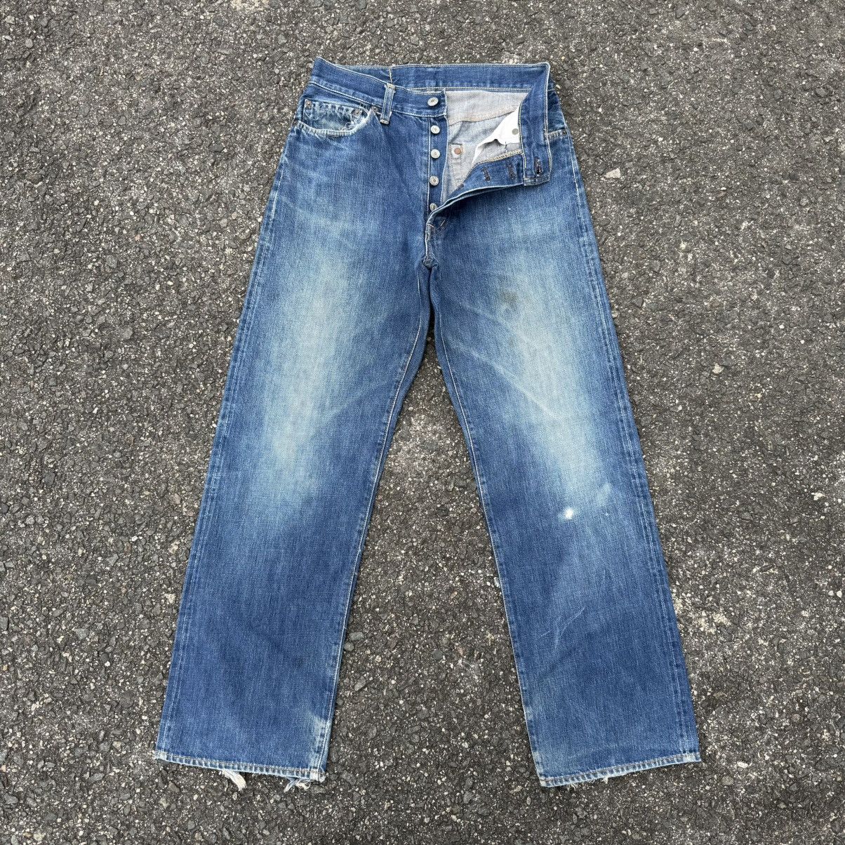 Japan Blue Vintage blue blue denim Selvedge jeans pants Size US 29 - 2 Thumbnail