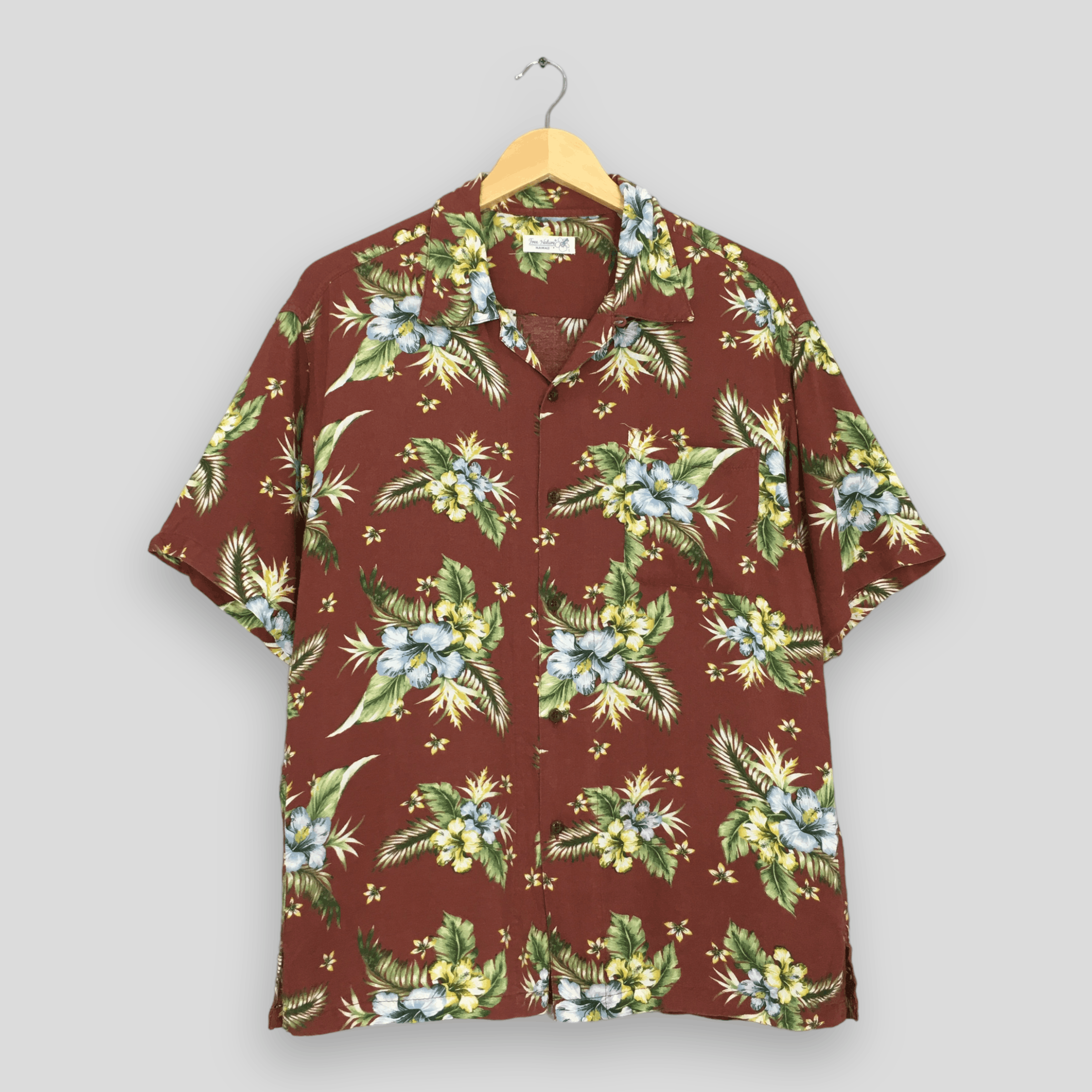 Vintage Vintage 90s Aloha Floral Hawaiian Rayon Shirt Large Size US L / EU 52-54 / 3 - 1 Thumbnail