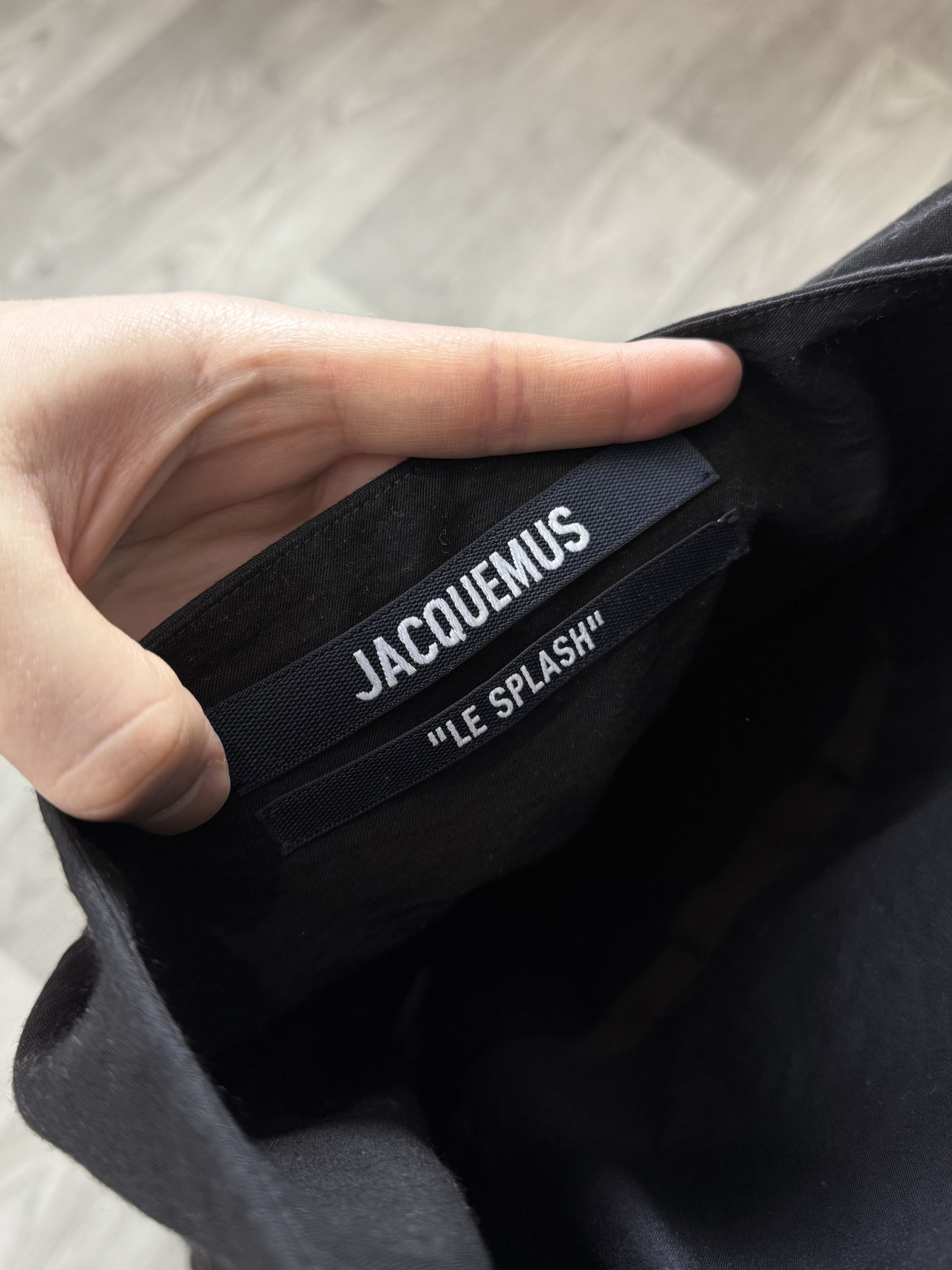 Jacquemus Jacquemus La Robe Saudade "Le Splash" SS22 Black Mini Dress Size L / US 10 / IT 46 - 10 Thumbnail