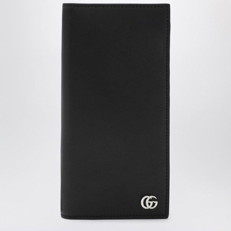 Gucci Black Long Wallet Gg Marmont