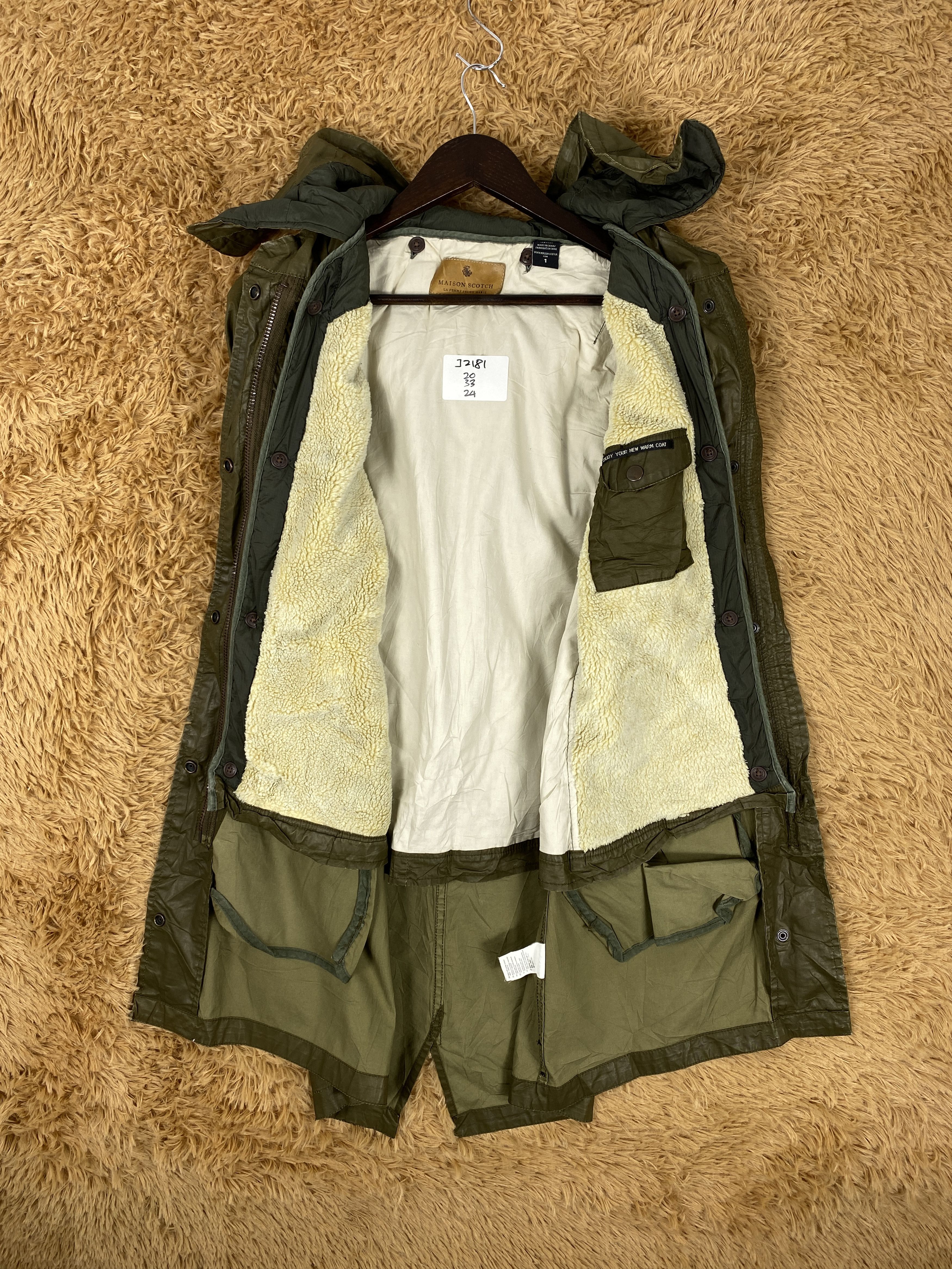 Japanese Brand Vintage Maison Scotch Hoodie Fleece Lining Parkas J2181 Size US S / EU 44-46 / 1 - 7 Thumbnail