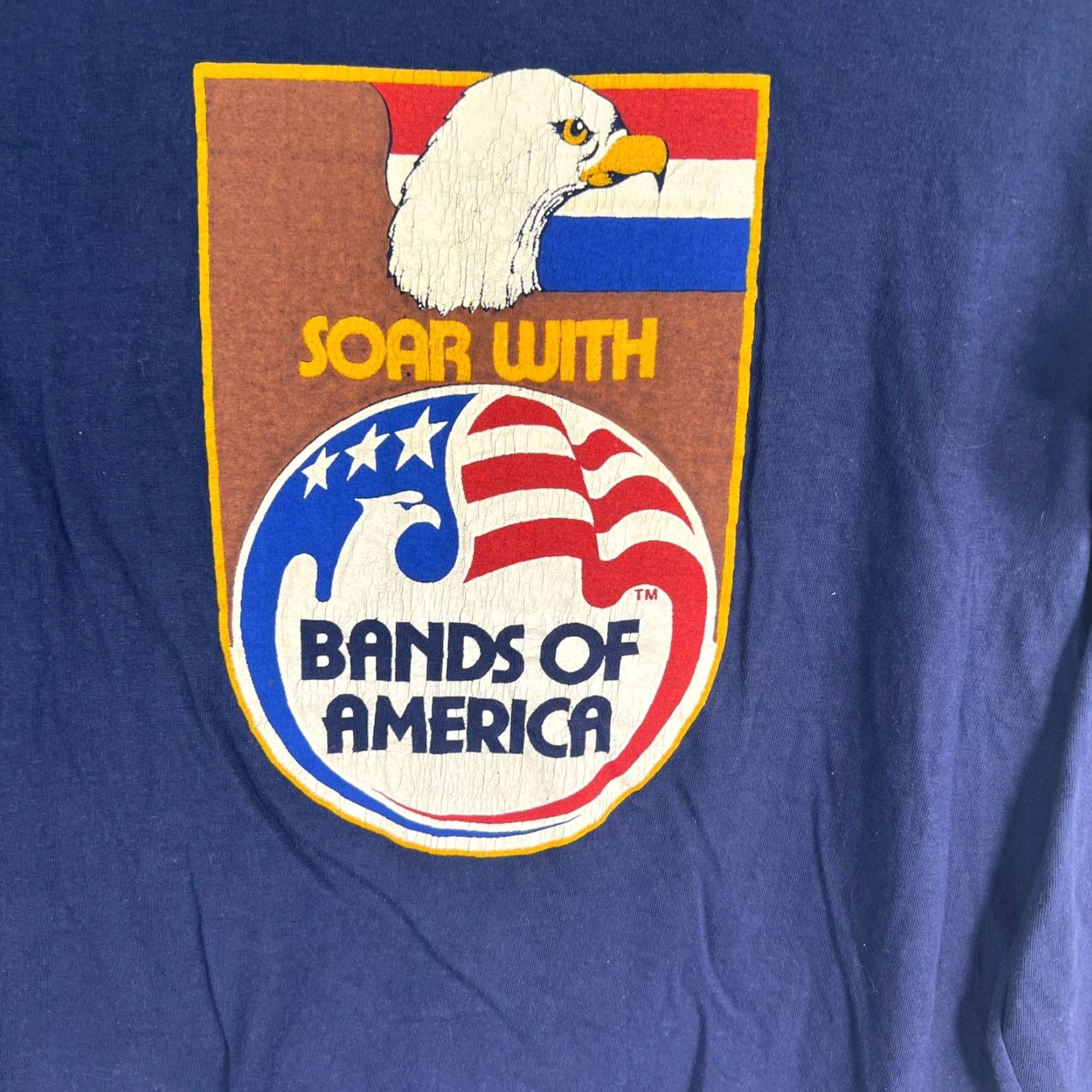 Vintage VINTAGE Trophy Bands of America Nationals Long Sleeve Shirt Adult M Blue Graphic Print 42 Chest Men Reg Mens Size US M / EU 48-50 / 2 - 3 Thumbnail