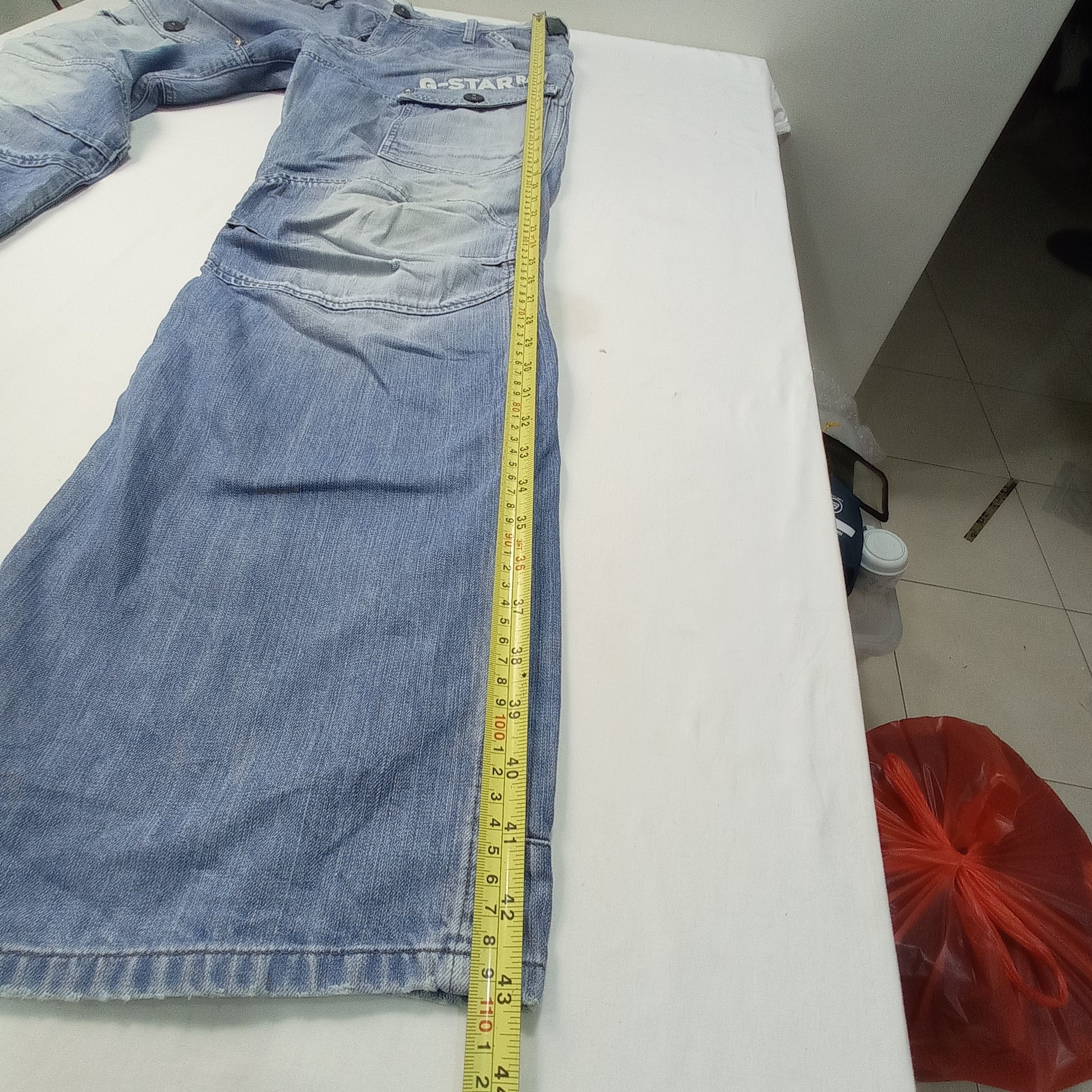 G-Star 🔥G Star Raw Buckle Back Jeans Bush Pants Size US 35 - 18 Thumbnail