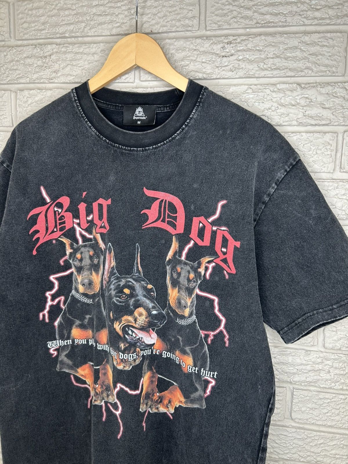Other Supermade Big Dog Doberman Faded Black T Shirt Size US M / EU 48-50 / 2 - 3 Thumbnail