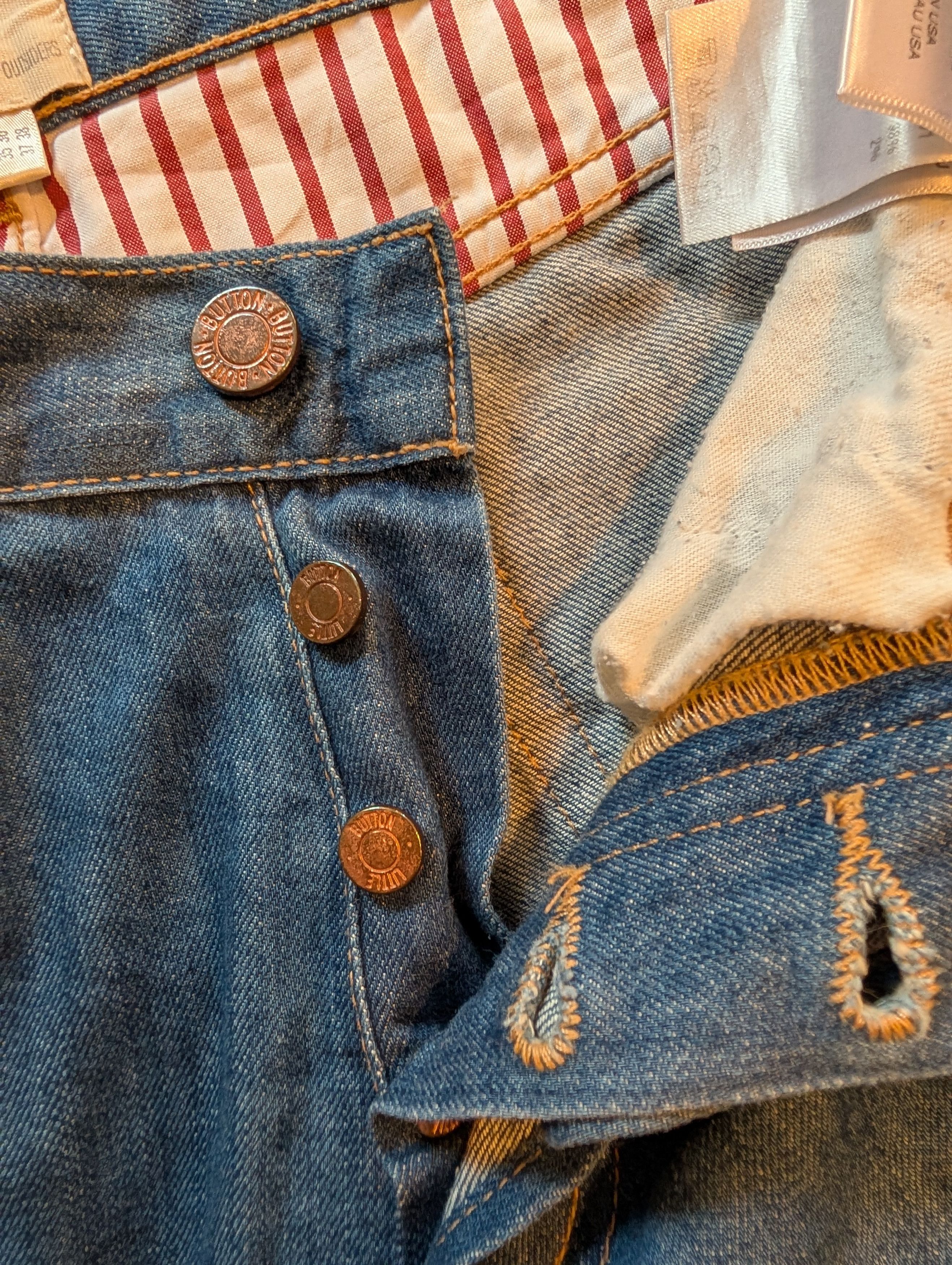Band Of Outsiders × Designer BAND OF OUTSIDERS STRAIGHT JEANS MADE IN USA Size US 31 - 16 Thumbnail